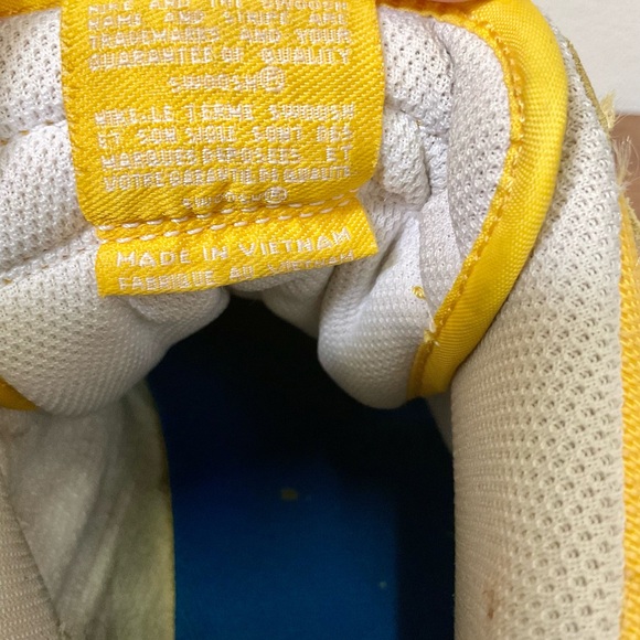 Nike Dunk Hi Top Brazil Sneakers Yellow and Green Laces Men’s Size 13 Streetware - Picture 6 of 13